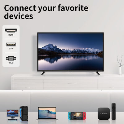 40 Inch Class Flat Screen LED TV With 60Hz Refresh Rate And 1080p FHD Resolution